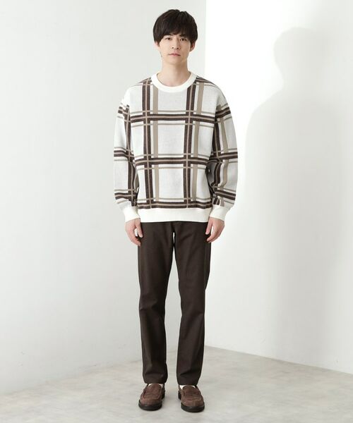 THE SHOP TK / ザ ショップ ティーケー パンツ | 7DAYSヘリンボンパンツ WARM【裏起毛/ストレッチ/洗濯機OK】 | 詳細25