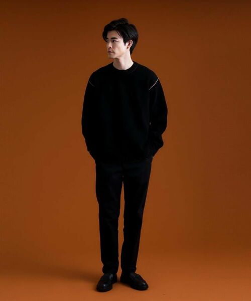 THE SHOP TK / ザ ショップ ティーケー パンツ | 7DAYSヘリンボンパンツ WARM【裏起毛/ストレッチ/洗濯機OK】 | 詳細4