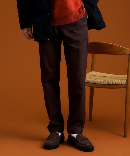 THE SHOP TK / ザ ショップ ティーケー パンツ | 7DAYSヘリンボンパンツ WARM【裏起毛/ストレッチ/洗濯機OK】 | 詳細5