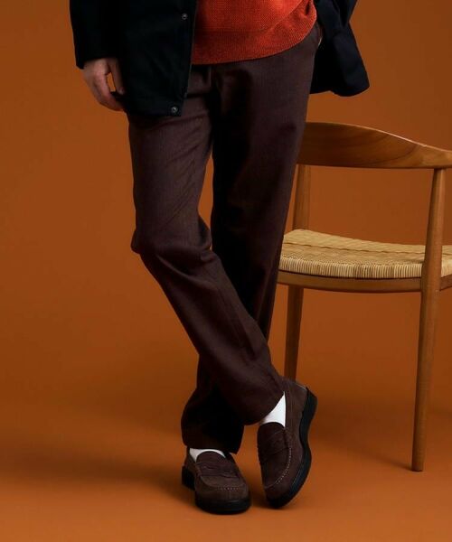 THE SHOP TK / ザ ショップ ティーケー パンツ | 7DAYSヘリンボンパンツ WARM【裏起毛/ストレッチ/洗濯機OK】 | 詳細6