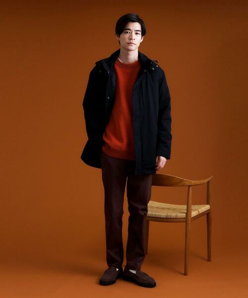 THE SHOP TK / ザ ショップ ティーケー パンツ | 7DAYSヘリンボンパンツ WARM【裏起毛/ストレッチ/洗濯機OK】 | 詳細7