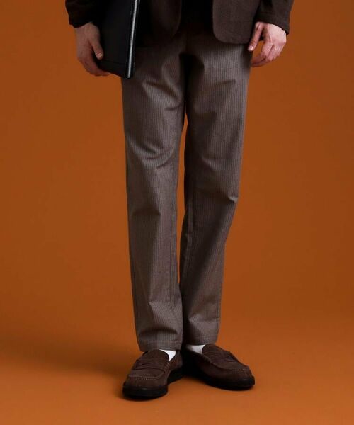 THE SHOP TK / ザ ショップ ティーケー パンツ | 7DAYSヘリンボンパンツ WARM【裏起毛/ストレッチ/洗濯機OK】 | 詳細8