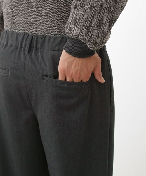 THE SHOP TK / ザ ショップ ティーケー パンツ | セミワイドイージーパンツWARM 洗濯機OK／裏起毛／ストレッチ | 詳細19