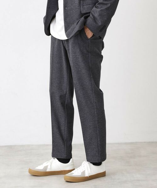 THE SHOP TK / ザ ショップ ティーケー パンツ | 起毛TRジャージスラックス【洗濯機OK／ストレッチ／セットアップ可】 | 詳細1