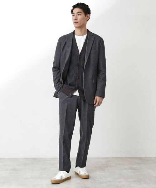 THE SHOP TK / ザ ショップ ティーケー パンツ | 起毛TRジャージスラックス【洗濯機OK／ストレッチ／セットアップ可】 | 詳細3