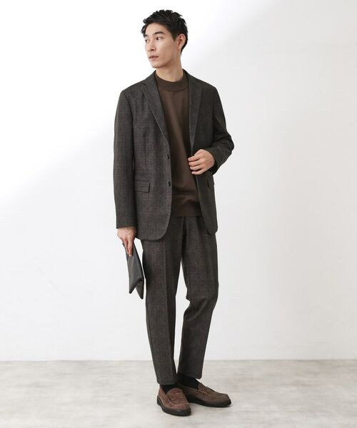 THE SHOP TK / ザ ショップ ティーケー パンツ | 起毛TRジャージスラックス【洗濯機OK／ストレッチ／セットアップ可】 | 詳細7