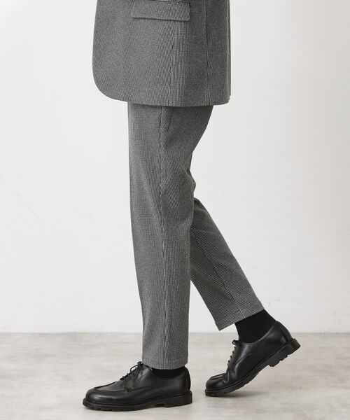 THE SHOP TK / ザ ショップ ティーケー パンツ | ツイードライクジャージスラックス【セットアップ可／洗濯機OK】 | 詳細1