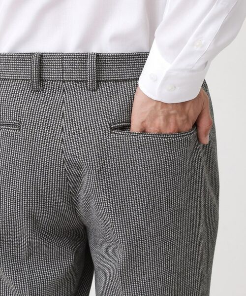 THE SHOP TK / ザ ショップ ティーケー パンツ | ツイードライクジャージスラックス【セットアップ可／洗濯機OK】 | 詳細10