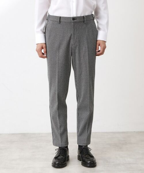 THE SHOP TK / ザ ショップ ティーケー パンツ | ツイードライクジャージスラックス【セットアップ可／洗濯機OK】 | 詳細5