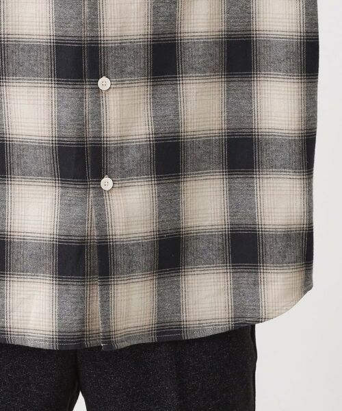 THE SHOP TK / ザ ショップ ティーケー シャツ・ブラウス | オンブレーチェックバンドカラーシャツ 【洗濯機OK】 | 詳細15