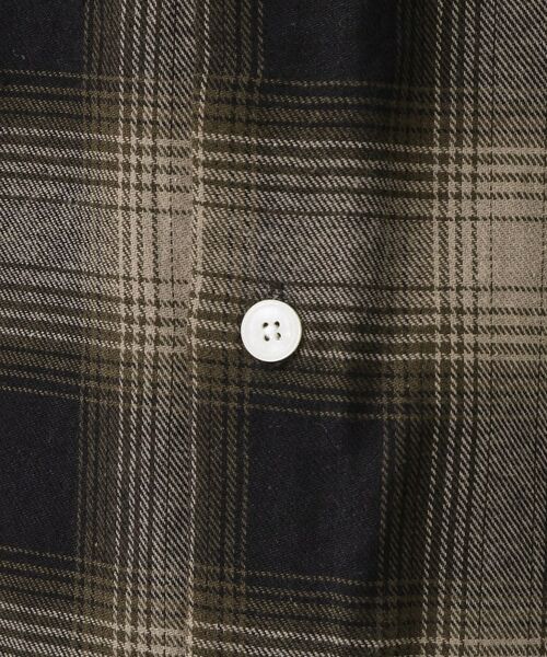 THE SHOP TK / ザ ショップ ティーケー シャツ・ブラウス | オンブレーチェックバンドカラーシャツ 【洗濯機OK】 | 詳細4