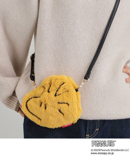 THE SHOP TK / ザ ショップ ティーケー ショルダーバッグ | PEANUTS/ピーナッツ ウッドストック ファーポーチ | 詳細3
