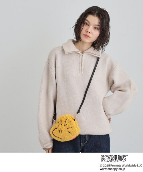 THE SHOP TK / ザ ショップ ティーケー ショルダーバッグ | PEANUTS/ピーナッツ ウッドストック ファーポーチ | 詳細4