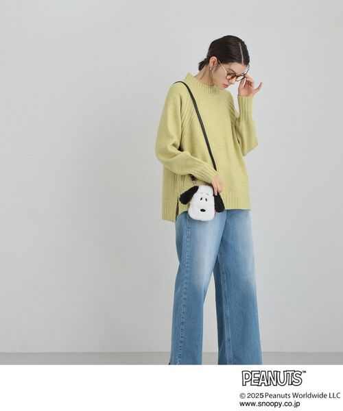 THE SHOP TK / ザ ショップ ティーケー ショルダーバッグ | PEANUTS/ピーナッツ スヌーピー ファーポーチ | 詳細5