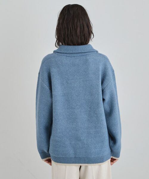 THE SHOP TK / ザ ショップ ティーケー ニット・セーター | 【洗える】ほど良くラフで女性らしい ハーフZIPニット | 詳細15