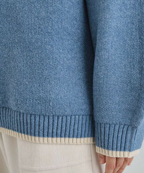 THE SHOP TK / ザ ショップ ティーケー ニット・セーター | 【洗える】ほど良くラフで女性らしい ハーフZIPニット | 詳細18