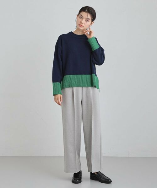 THE SHOP TK / ザ ショップ ティーケー ニット・セーター | インしないで着られる カラーブロックニット | 詳細11