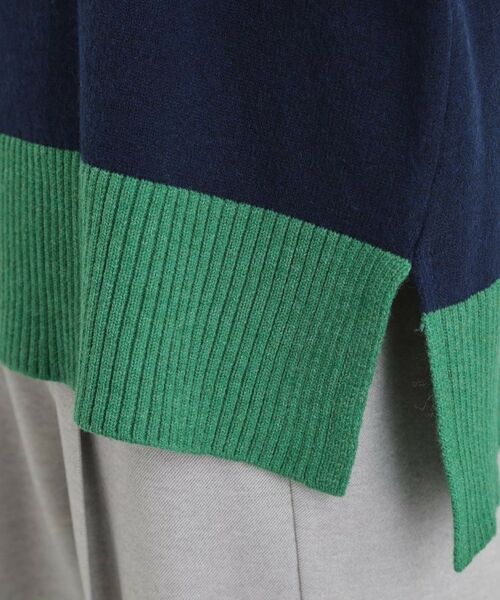 THE SHOP TK / ザ ショップ ティーケー ニット・セーター | インしないで着られる カラーブロックニット | 詳細18