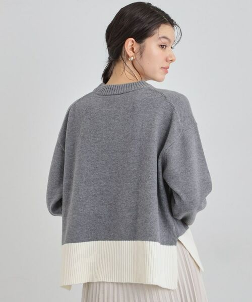 THE SHOP TK / ザ ショップ ティーケー ニット・セーター | インしないで着られる カラーブロックニット | 詳細2