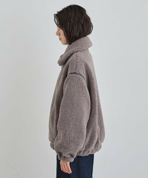 THE SHOP TK / ザ ショップ ティーケー レザーブルゾン・ジャケット | マシュマロタッチ ボアボンバージャケット | 詳細10