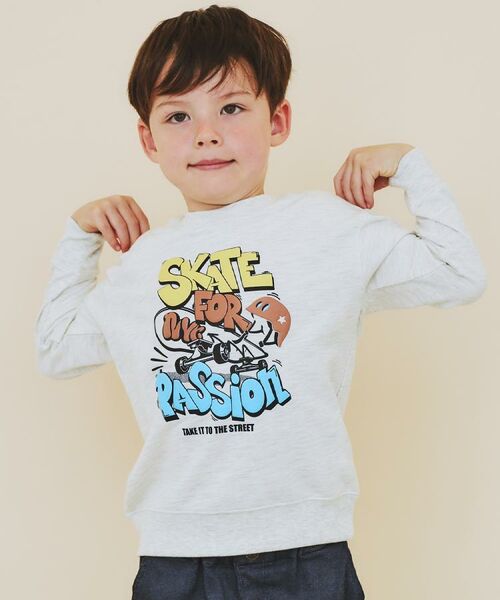 THE SHOP TK / ザ ショップ ティーケー スウェット | 【110－160/3柄×2色】ミニ裏毛ロゴプルオーバー | 詳細18