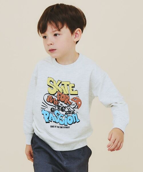 THE SHOP TK / ザ ショップ ティーケー スウェット | 【110－160/3柄×2色】ミニ裏毛ロゴプルオーバー | 詳細19