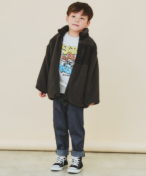 THE SHOP TK / ザ ショップ ティーケー レザーブルゾン・ジャケット | 【110－160】ボアリバーシブブルゾン/洗濯機OK | 詳細10