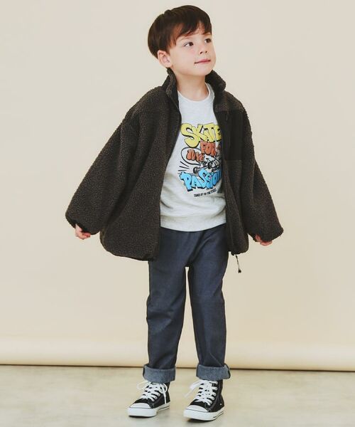 THE SHOP TK / ザ ショップ ティーケー レザーブルゾン・ジャケット | 【110－160】ボアリバーシブブルゾン/洗濯機OK | 詳細11