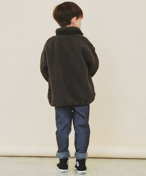 THE SHOP TK / ザ ショップ ティーケー レザーブルゾン・ジャケット | 【110－160】ボアリバーシブブルゾン/洗濯機OK | 詳細12