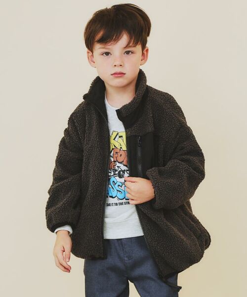 THE SHOP TK / ザ ショップ ティーケー レザーブルゾン・ジャケット | 【110－160】ボアリバーシブブルゾン/洗濯機OK | 詳細14