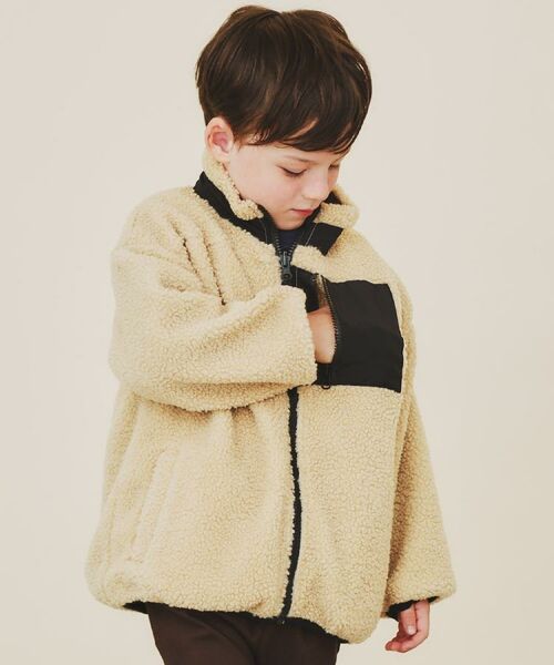 THE SHOP TK / ザ ショップ ティーケー レザーブルゾン・ジャケット | 【110－160】ボアリバーシブブルゾン/洗濯機OK | 詳細4