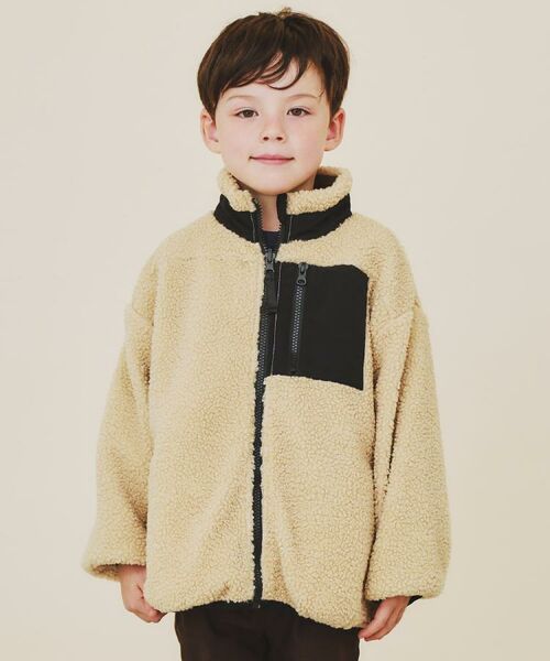 THE SHOP TK / ザ ショップ ティーケー レザーブルゾン・ジャケット | 【110－160】ボアリバーシブブルゾン/洗濯機OK | 詳細5