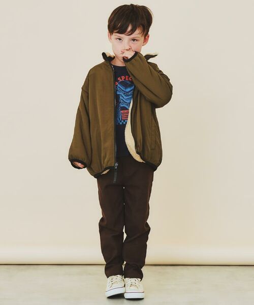 THE SHOP TK / ザ ショップ ティーケー レザーブルゾン・ジャケット | 【110－160】ボアリバーシブブルゾン/洗濯機OK | 詳細6