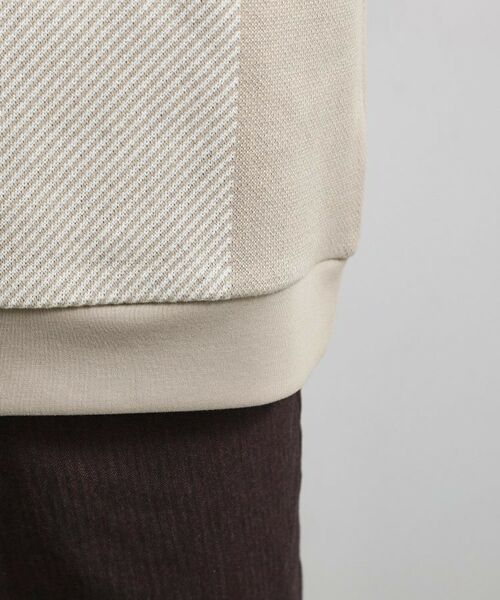 THE SHOP TK / ザ ショップ ティーケー パーカー | 【大人の休日スタイルにはこれ！】フロントチェック柄ニットパーカ　洗濯機OK | 詳細18