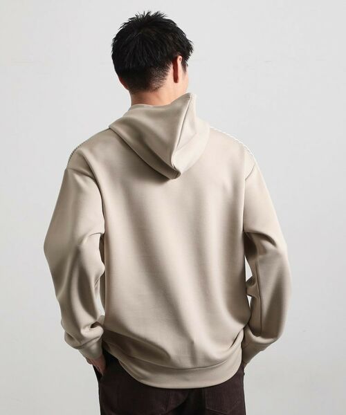 THE SHOP TK / ザ ショップ ティーケー パーカー | 【大人の休日スタイルにはこれ！】フロントチェック柄ニットパーカ　洗濯機OK | 詳細6