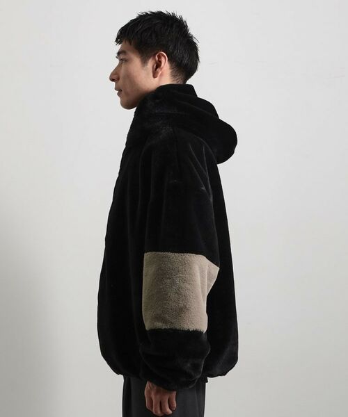 THE SHOP TK / ザ ショップ ティーケー レザーブルゾン・ジャケット | フードフェイクファーブルゾン | 詳細10