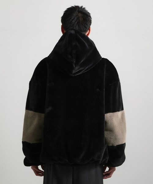 THE SHOP TK / ザ ショップ ティーケー レザーブルゾン・ジャケット | フードフェイクファーブルゾン | 詳細11