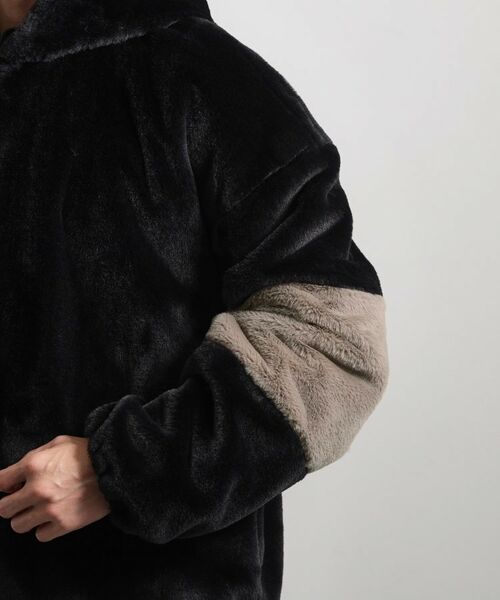 THE SHOP TK / ザ ショップ ティーケー レザーブルゾン・ジャケット | フードフェイクファーブルゾン | 詳細13