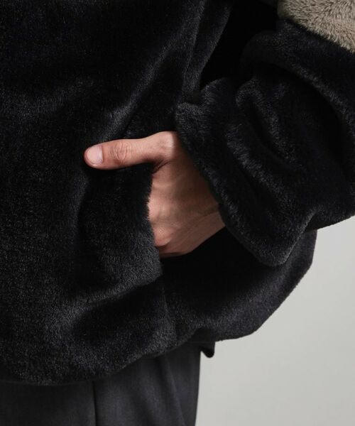 THE SHOP TK / ザ ショップ ティーケー レザーブルゾン・ジャケット | フードフェイクファーブルゾン | 詳細14