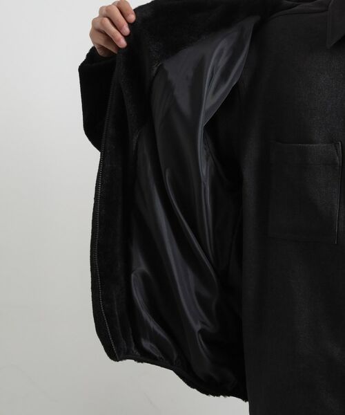 THE SHOP TK / ザ ショップ ティーケー レザーブルゾン・ジャケット | フードフェイクファーブルゾン | 詳細16