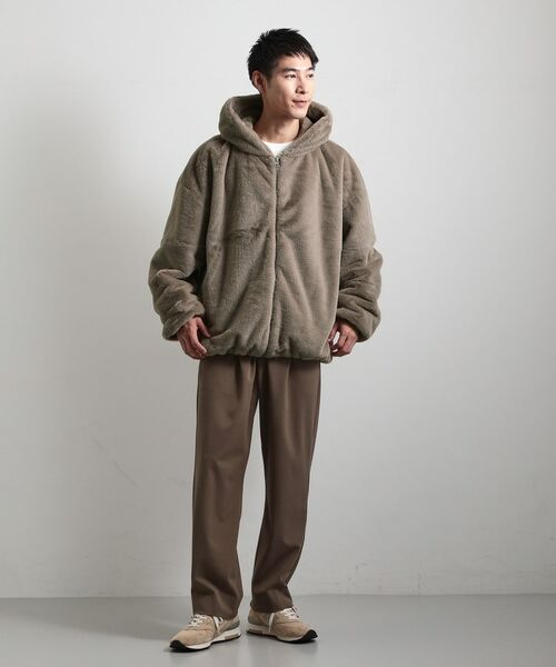 THE SHOP TK / ザ ショップ ティーケー レザーブルゾン・ジャケット | フードフェイクファーブルゾン | 詳細7