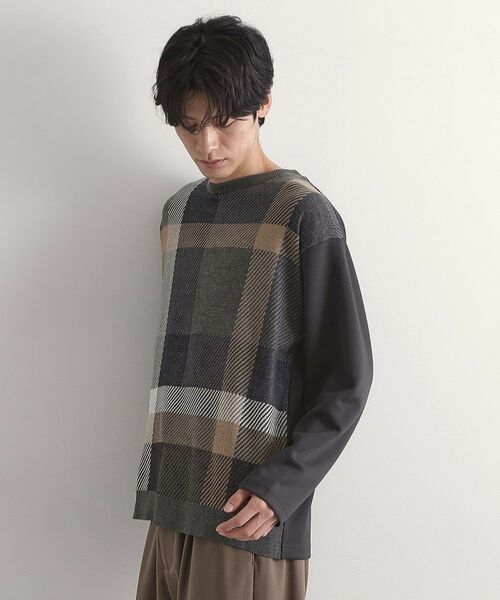 THE SHOP TK / ザ ショップ ティーケー カットソー | ニットダンボールプルオーバー | 詳細5