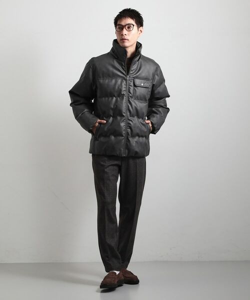 THE SHOP TK / ザ ショップ ティーケー レザーブルゾン・ジャケット | コーディング中綿ブルゾン | 詳細10