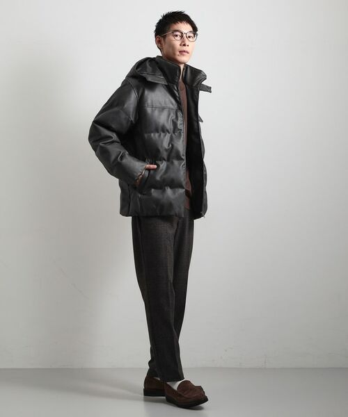 THE SHOP TK / ザ ショップ ティーケー レザーブルゾン・ジャケット | コーディング中綿ブルゾン | 詳細11