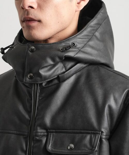 THE SHOP TK / ザ ショップ ティーケー レザーブルゾン・ジャケット | コーディング中綿ブルゾン | 詳細17