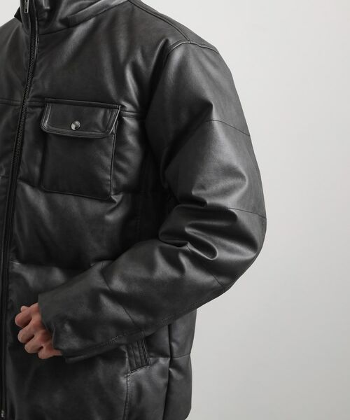 THE SHOP TK / ザ ショップ ティーケー レザーブルゾン・ジャケット | コーディング中綿ブルゾン | 詳細19