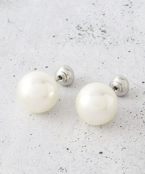 THE SHOP TK / ザ ショップ ティーケー ピアス・イヤリング | パール調キャッチ2WAYピアス | 詳細1