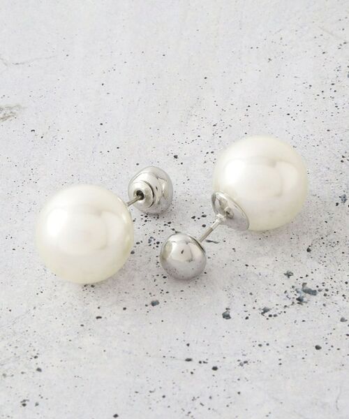 THE SHOP TK / ザ ショップ ティーケー ピアス・イヤリング | パール調キャッチ2WAYピアス | 詳細2