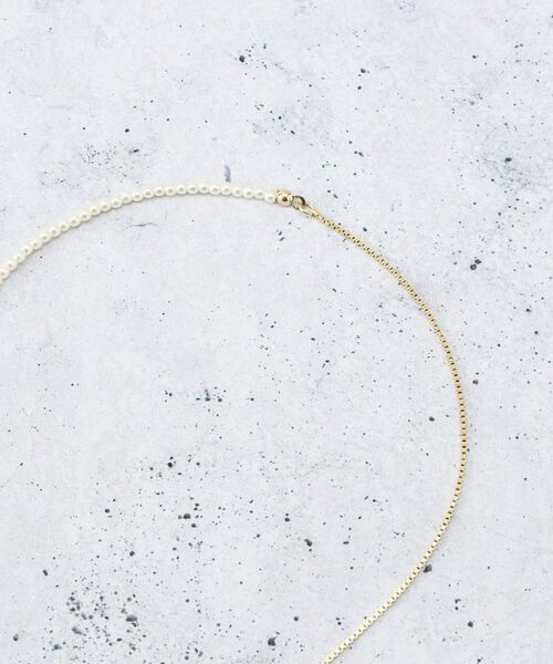 THE SHOP TK / ザ ショップ ティーケー ネックレス・ペンダント・チョーカー | 華奢パール調Y字ネックレス | 詳細3
