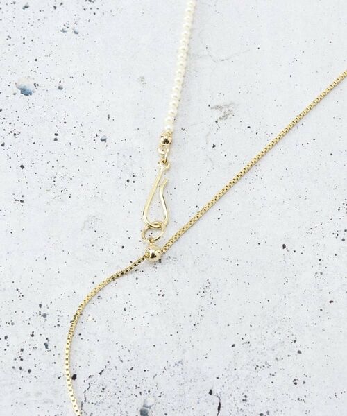 THE SHOP TK / ザ ショップ ティーケー ネックレス・ペンダント・チョーカー | 華奢パール調Y字ネックレス | 詳細4